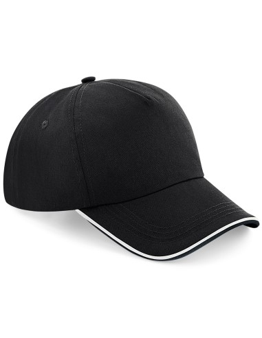 BEE-B25c-Authentic 5 Panel Cap - Piped Peak