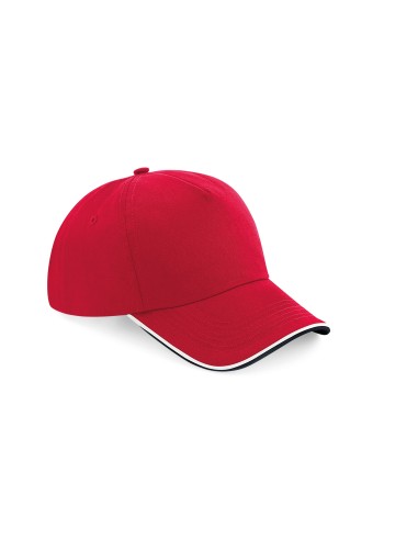 BEE-B25c-Authentic 5 Panel Cap - Piped Peak