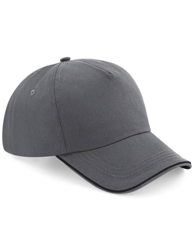 BEE-B25c-Authentic 5 Panel Cap - Piped Peak