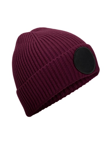 BEE-B332R-Circular Fashion Patch Beanie