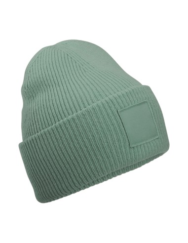 BEE-B336R-Deep Cuffed Tonal Patch Beanie