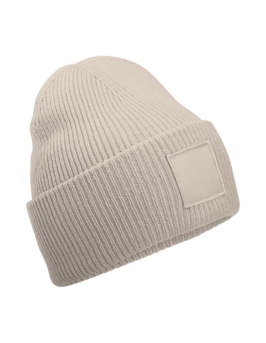 BEE-B336R-Deep Cuffed Tonal Patch Beanie