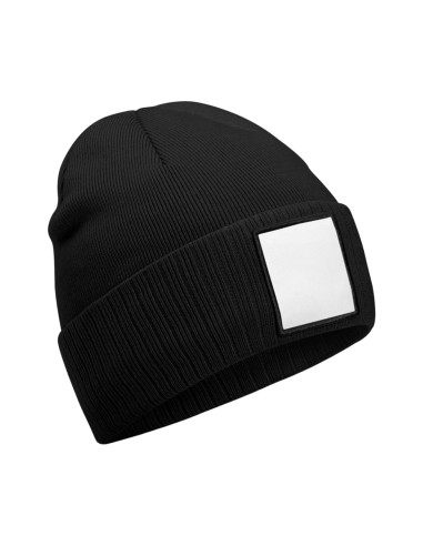 BEE-B337R-Appliqué Patch Beanie