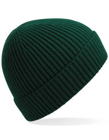 BEE-B380-Engineered Knit Ribbed Beanie