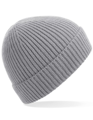 BEE-B380-Engineered Knit Ribbed Beanie