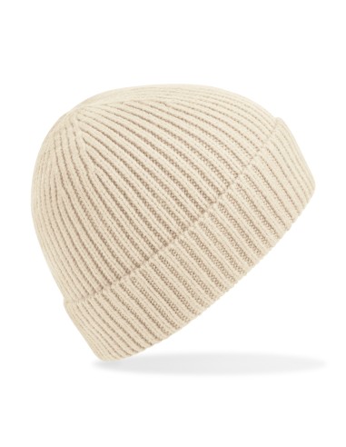 BEE-B380-Engineered Knit Ribbed Beanie
