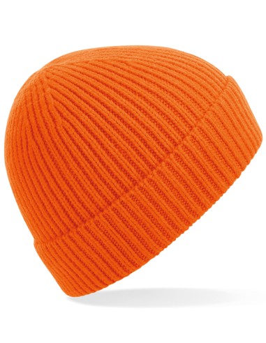 BEE-B380-Engineered Knit Ribbed Beanie