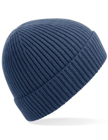 BEE-B380-Engineered Knit Ribbed Beanie
