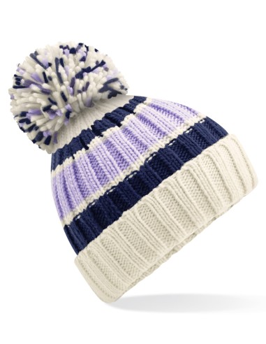 BEE-B392-Hygge Striped Beanie