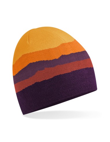 BEE-B394R-Mountain Peaks Pull-On Beanie