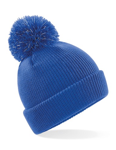 BEE-B406B-Junior Reflective Bobble Beanie