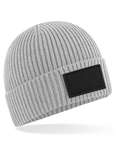 BEE-B442R-Fashion Patch Beanie