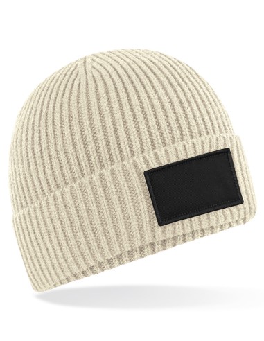 BEE-B442R-Fashion Patch Beanie
