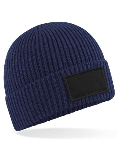 BEE-B442R-Fashion Patch Beanie
