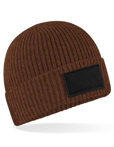 BEE-B442R-Fashion Patch Beanie
