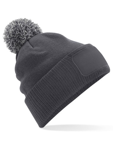BEE-B443-Snowstar® Patch Beanie