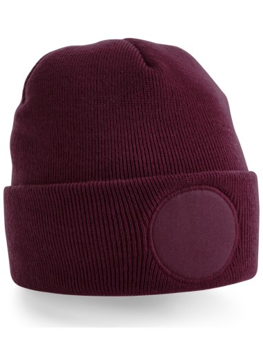BEE-B446-Circular Patch Beanie