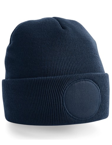 BEE-B446-Circular Patch Beanie