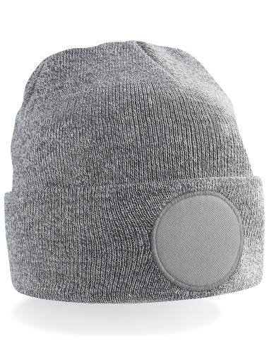 BEE-B446-Circular Patch Beanie
