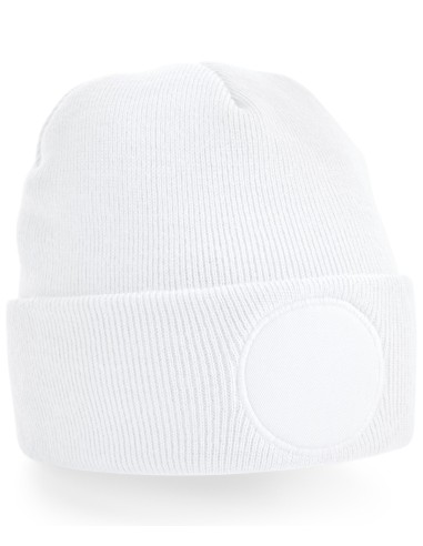 BEE-B446-Circular Patch Beanie