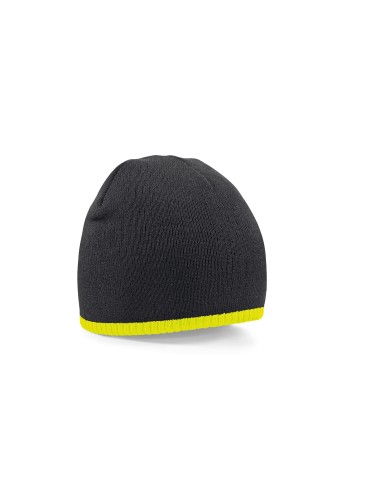 BEE-B44C-Two-Tone Pull-On Beanie