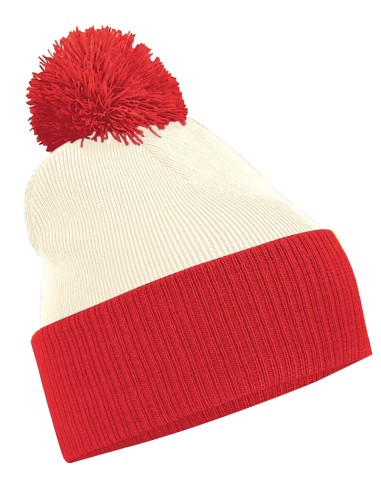 BEE-B451-Snowstar® Two-Tone Beanie