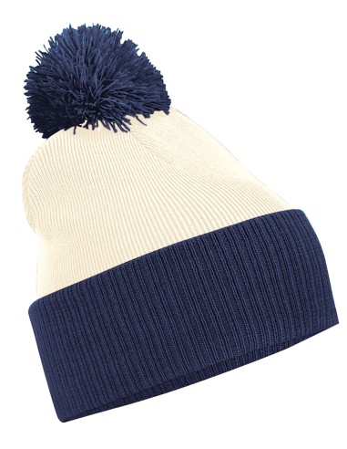 BEE-B451-Snowstar® Two-Tone Beanie
