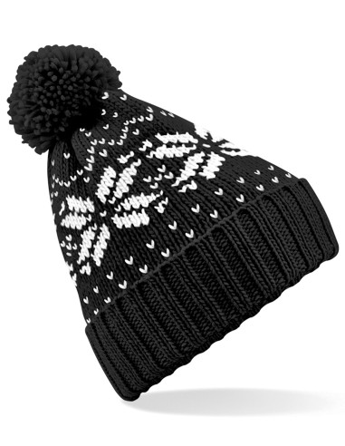BEE-B456-Fair Isle Snowstar® Beanie