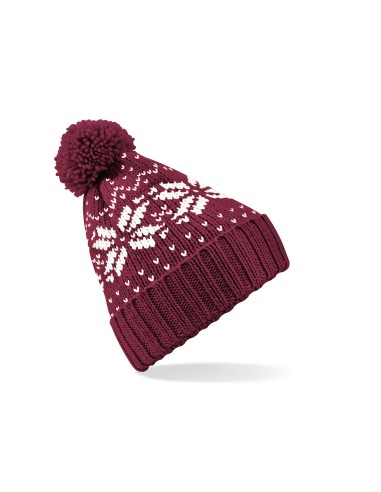 BEE-B456-Fair Isle Snowstar® Beanie