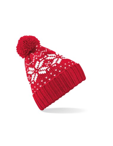 BEE-B456-Fair Isle Snowstar® Beanie