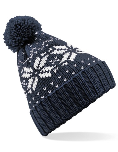 BEE-B456-Fair Isle Snowstar® Beanie