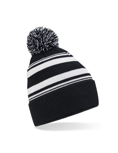 BEE-B473R-Striped Fan Beanie