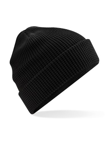 BEE-B52N-Organic Cotton Waffle Beanie