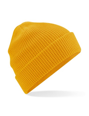 BEE-B52N-Organic Cotton Waffle Beanie
