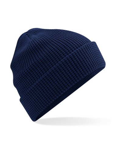 BEE-B52N-Organic Cotton Waffle Beanie