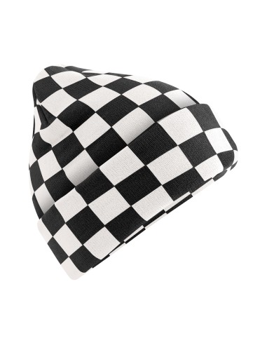 BEE-B531-Checkerboard Beanie