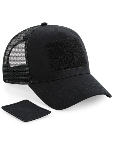 BEE-B641-Removable Patch Snapback Trucker