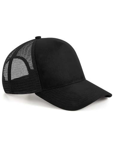 BEE-B643-Suede Snapback Trucker