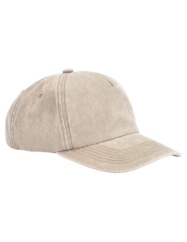 BEE-B657-Relaxed 5 Panel Vintage Cap