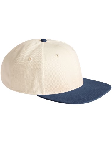BEE-B662-Contrast Flat Peak 6 Panel Cap