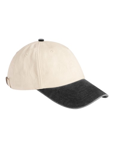 BEE-B673-Contrast Peak Low Profile Vintage Cap