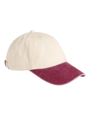 BEE-B673-Contrast Peak Low Profile Vintage Cap