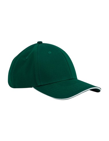 BEE-B820C-EarthAware® Classic Organic Cotton 6 Panel Cap - Sandwich Peak