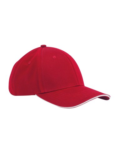 BEE-B820C-EarthAware® Classic Organic Cotton 6 Panel Cap - Sandwich Peak