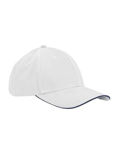BEE-B820C-EarthAware® Classic Organic Cotton 6 Panel Cap - Sandwich Peak