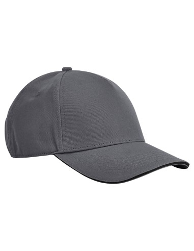 BEE-B825C-EarthAware® Classic Organic Cotton 5 Panel Cap - Sandwich Peak