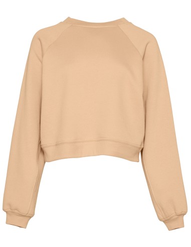 BEL-7505-Sweat-shirt col rond femme avec manches raglan