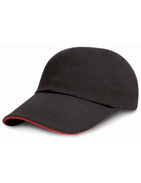 R-R24JP-Casquette en coton brossé Junior profil bas