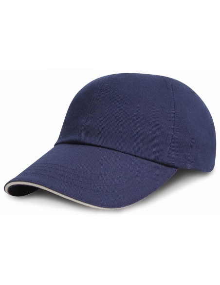 R-R24JP-Casquette en coton brossé Junior profil bas
