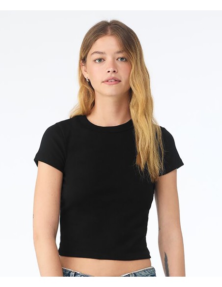 BEL-1010-Womens Micro Rib Baby Tee